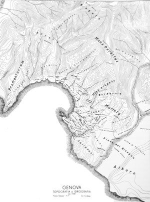 Mappa fluviale Genova antica